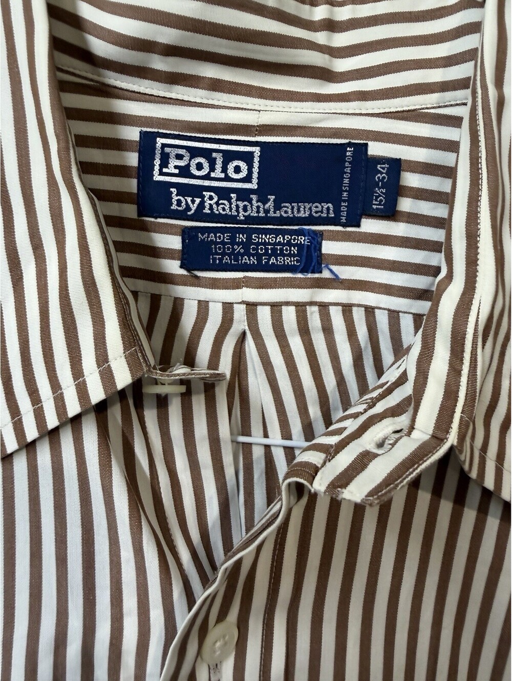 Polo Ralph Lauren Regent Custom Fit 15.5-34 Men’s White French Cuff Dress Shirt